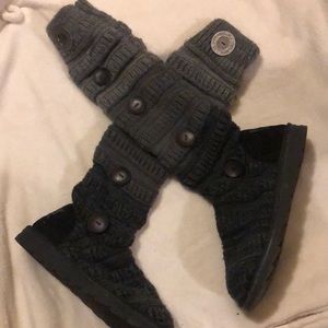 Knee high sweater muk luks